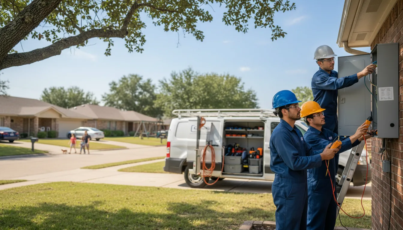 Certified electrician providing emergency electrical services in Harris, MN